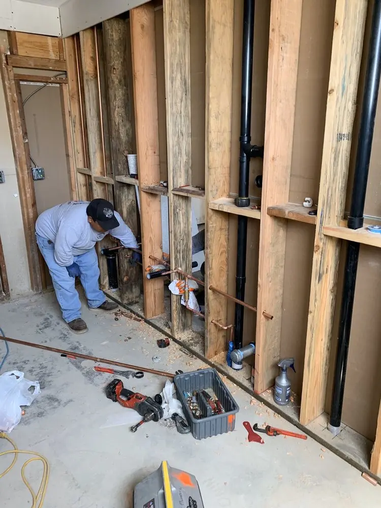 Commercial rough-in plumbing for Gas Line Repair in Carolines Lake View